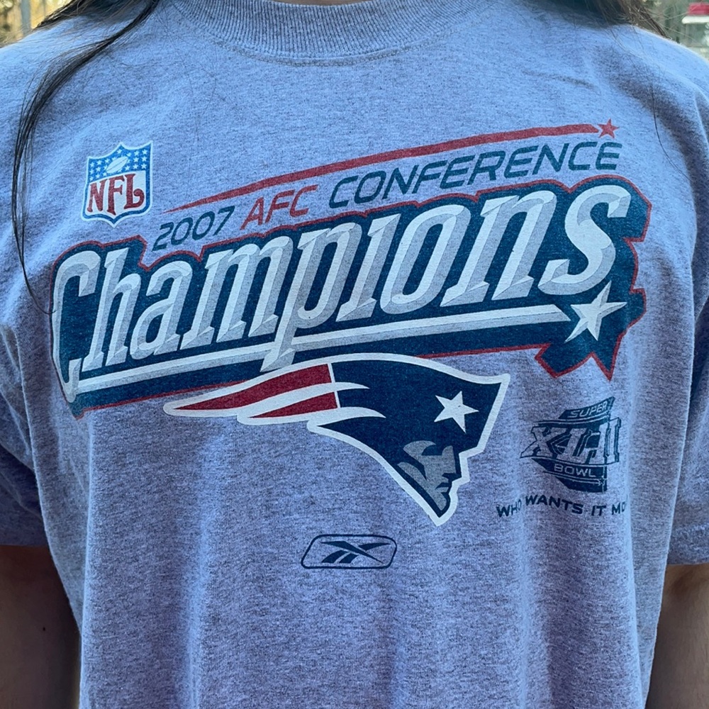 Vintage 2007 New England Patriots AFC championship shirt